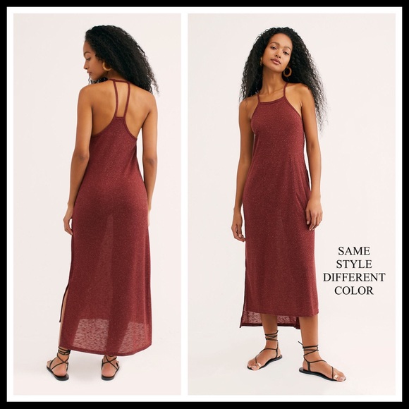 FREE PEOPLE MAXI MIDI SLIP TANK SUN DRESS A2C - Picture 5 of 9